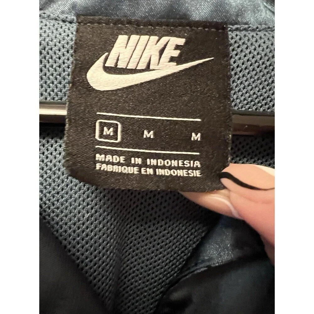 Nike Jacket Womens NSW Sportswear Satin CU5351-058 SZ Medium GREEN - Picture 4 of 6